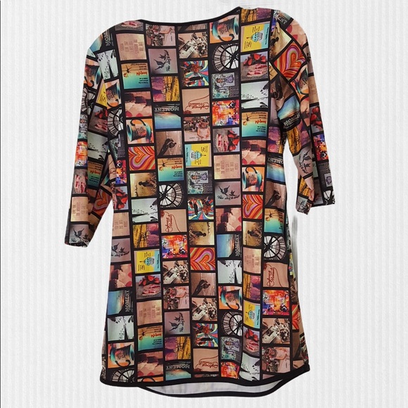 Adore Women’s Print multi color Tunic Top - Picture 3 of 10